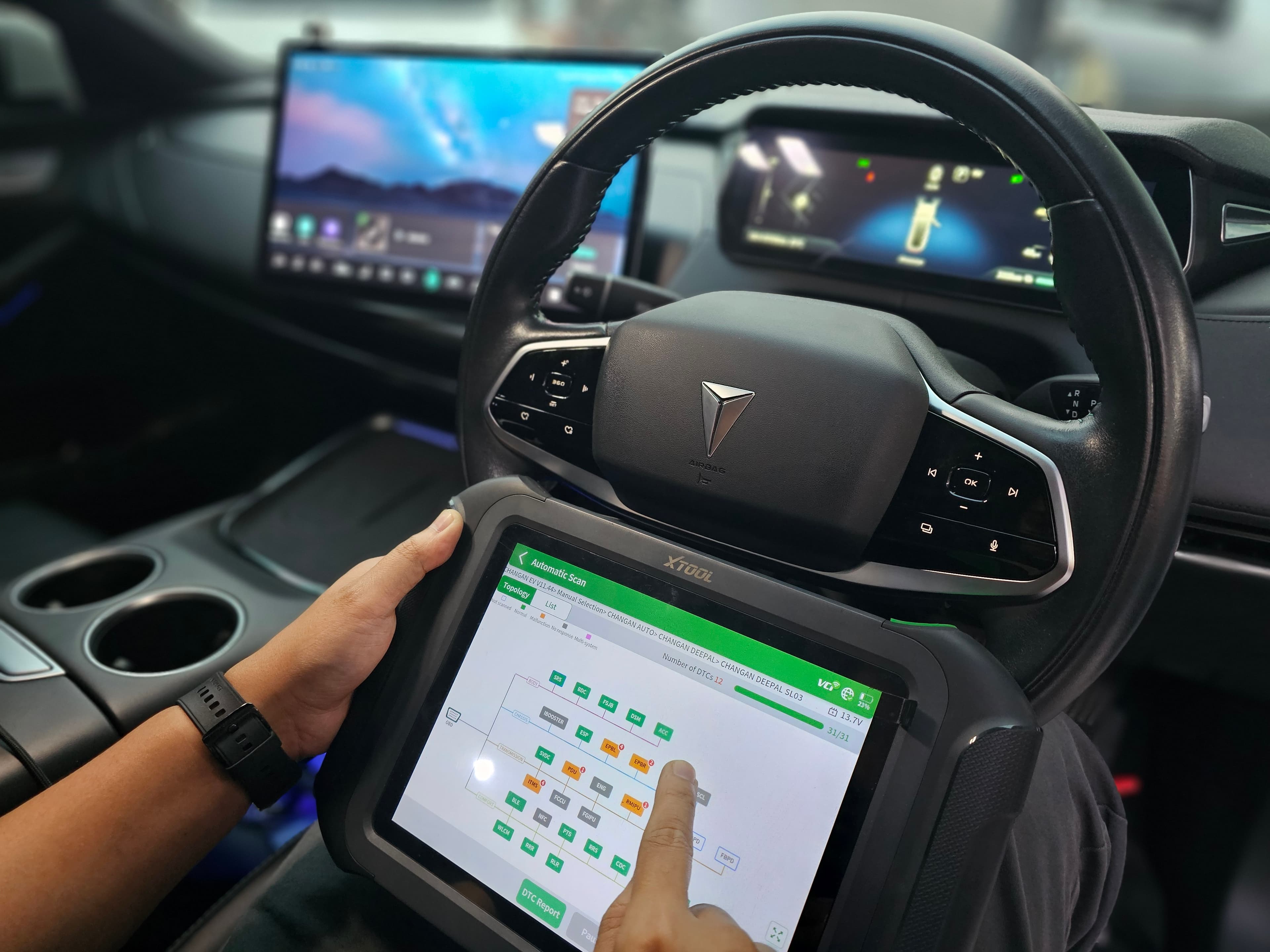ตรวจวิเคราะห์รถที่ Pro EV Service